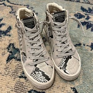 Vintage Havana Roxanne High Too snake print star detailing sneaker